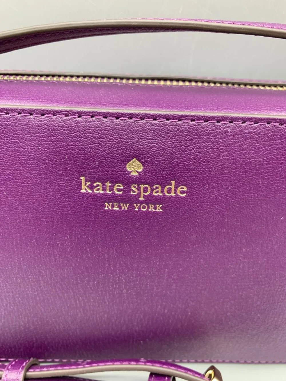 NEW Kate Spade New York Sienna Purple Crossbody Bag Purse with Gold Hardware
